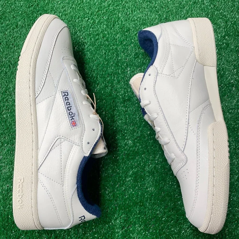 Reebok Club C 85 Vintage Mens Sportswear Shoes White 100007796 NEW Multi Sz - Picture 4 of 5